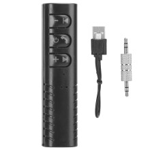 Bezprzewodowy odbiornik audio, zestaw głośnomówiący Bluetooth V5.0, adapter AUX do przenośnych mini systemów, wysoka jakość dźwięku, dobra
