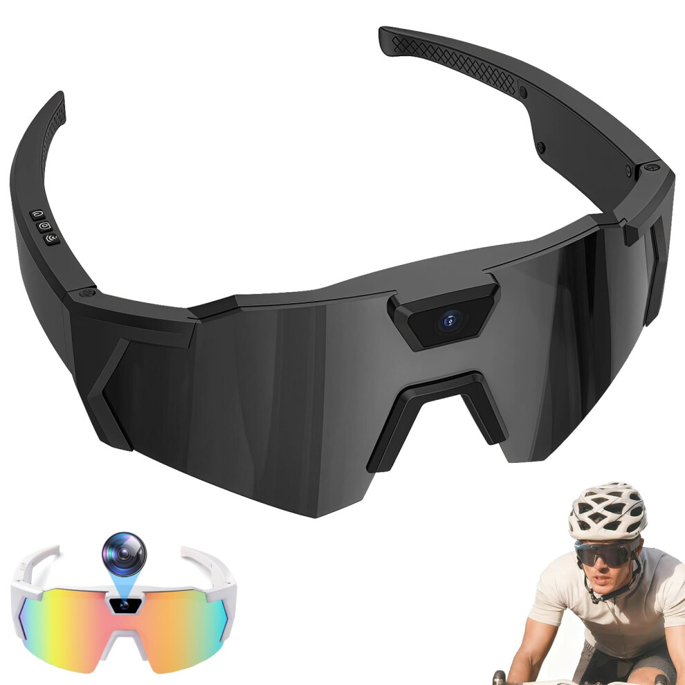 4K Camera Sunglasses With Bluetooth Audio, Antiglare Lens For Sports Video Recording Baseball 9119770766489