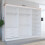 (250cm, White) FHI-DUBAI Mirrored Sliding Door Wardrobe 2