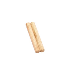 100Pcs Wooden Dowel Cabinet Drawer Round Fluted Wood-10mmx40mm
