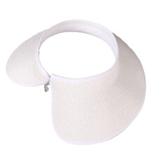 Chapeau de soleil à larges bords pour femme pour la plage,-Blanc