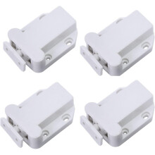Push to Open Cabinet Latch 4PCS Magnetic Touch Latch for Cabinets with Automatic PopUp Lock Wit