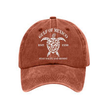 Unique Adjustable Baseball Hat Trucker Hat Ponytail-Orange 1