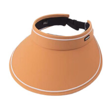 Chapeau ouvert de protection solaire à larges bords,-Orange