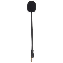 Microfon de schimb pentru căști de gaming, microfon detașabil cu jack de 3,5 mm compatibil cu microfonul de joc, braț de microfon rotativ și