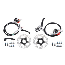 Drei-Finger-Bremshebel für Mountainbikes, Zweikolben-Bremssystem mit leiser Bremsleistung, hydraulische Mountainbike-Bremsen aus einer