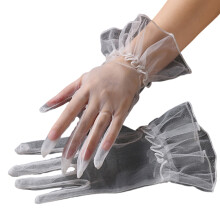 Dameshandschoenen Lady Korte dunne handschoenen voor-Wit