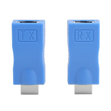HDMI-Extender Full HD 1080p, HDMI über Ethernet, Plug & Play, Metallgehäuse, unterstützt 3D-Videowiedergabe mit EDID-Kopierfunktion für den