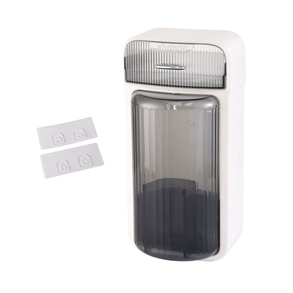 Gray Muti Functional Container Box Rotating Makeup-Transparent