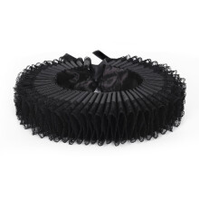 Collier élisabéthain à volants, style médiéval, col-Noir