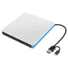 Draagbare externe dvd-branders, schrijver met USB-Blauwe kant