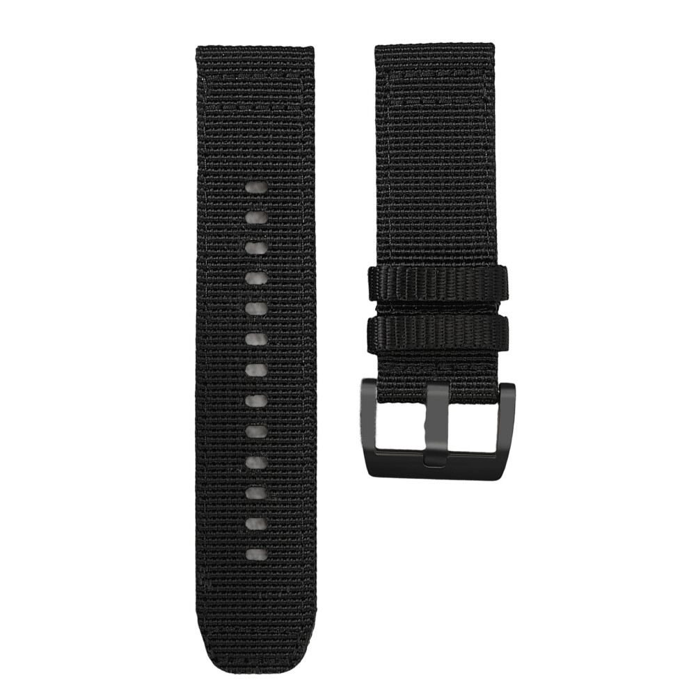 Lightweight Nylon Replacement Watch Band 20Mm/22Mm- 22Mm Black 7709000246373