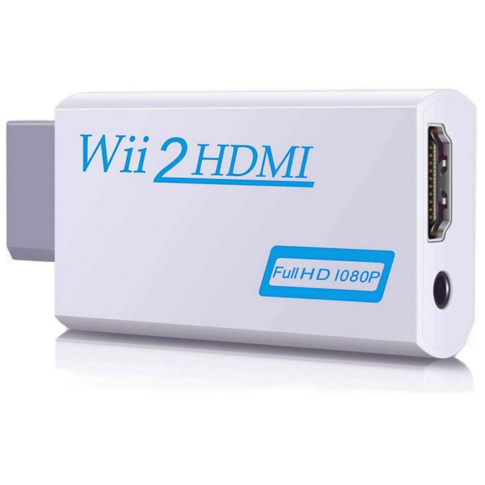 Wii To Hdmi Adapter 1080P Video Output With 3.5Mm Audio Compatible With Wii U And Hdtv 9426802868739