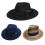Woll-Fedoras-Hut mit Totenkopf-Kopf-Top-Design, dunkle-Modell 2 3