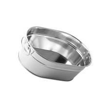 Rustproof Stainless Steel Fries Bucket with Handles for Restaurant Snack and French Fries Serving