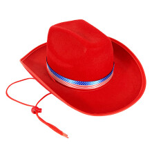 Eleganter Homburg-Hut für Herren und Damen, stilvoll zu-Rot