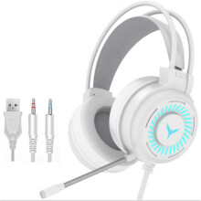 Auriculares para juegos, experiencia de sonido envolvente, micrófono con cancelación de ruido ajustable, compatibilidad multiplataforma, diseño
