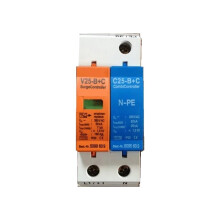 50kA 2P SPD Surge Protector 385V AC Type 1+2 Lightning Arrester for Home and Industrial Use