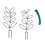 2pcs Iron Garden Plant Support Stake with Cable Ties-Schwarz 1