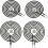 4 Pack Electric Range Burner Element Kit, Temperature Resistant Coil Replacement for GE and Hotpoint Models 4