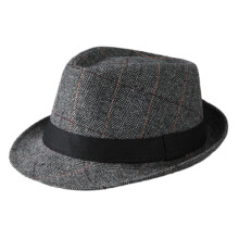 Gentleman Stilvoller Hut Teen Hut Minimalistischer Hut-Hellgrau