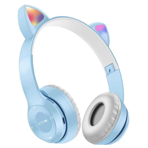 Αξιολάτρευτα ακουστικά Bluetooth για αυτιά γάτας, ασύρματη ποιότητα ήχου HI-FI,