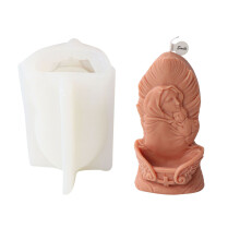 Moule à bougie géométrique en Silicone, pour la fabrication de-B
