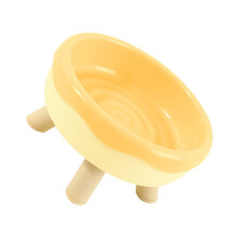 Mangeoires colorées pour chiens, bol-jaune citron