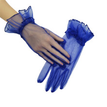 Bruiloft dunne handschoenen Proms Handschoenen voor-Koningsblauw