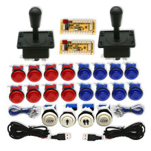 For Arcade Game DIY Kit USB Board Controller for Pc Raspberry Pi Zero Delay US Style 8 Way Joystick B