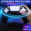 Skin per controller in silicone facili da installare e rimuovere per controller wireless PS5 DualSense, cover per controller antiscivolo e resistente 3