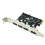 4 Port USB 3.0 PCI-E Expansion Card PCI Express PCIe USB 3.0 Hub Adapter 5Gbps Riser Controller Extender with  Power 1
