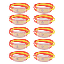 Joyería de orgullo nacional, accesorios patrióticos luminosos: pulseras ajustables multifuncionales para fanáticos que brillan en la oscuridad,