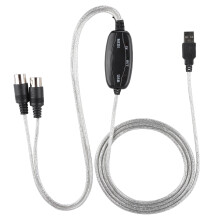 Studio Maestro, USB na MIDI kábel pre PC so syntetizátorom, adaptér pre klávesy, prepojovací kábel s rýchlym MIDI prenosom, LED indikátory