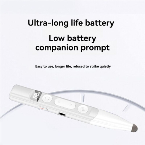 Wireless Presenter Remote Battery Level Display Stylus Screen Touch PPT Pointer Pen for Teaching and Meeting 1