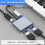 4 in 1 Type C to Dual -Compatible Extend Splitter PD USB HUB 4k Multi Displayer Converter Support for Fast Charging 5