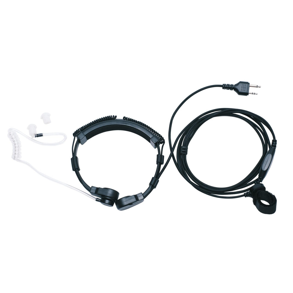 Throat Microphone With Finger Ptt, Tactical Headset For Midland Gmrs Frs Twoway Radios 9001264037581