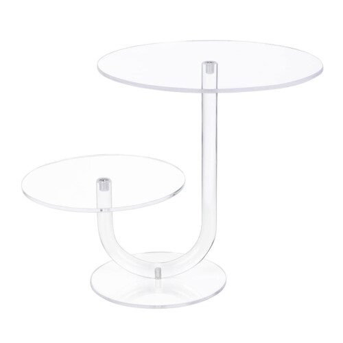 Support à gâteaux en acrylique transparent, présentoir-10 pouces