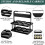 2 Pack 6Cup Drink Carrier with Handle, Foldable Reusable Cup Holder for Coffee Delivery, Black 3