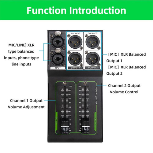 Passive Volume Controller No Noise Input and Output Sound Quality Lossless Mixer Volume Adjustment Controller 1