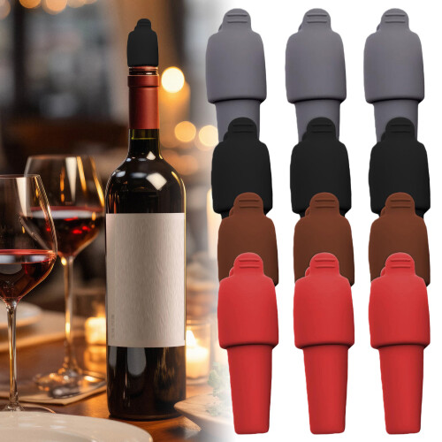 Bouchon de vin en silicone pour bouteilles de vin, 2025-12