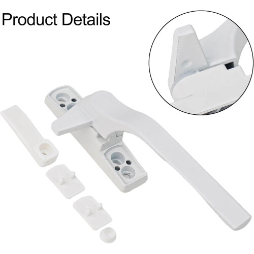 Aluminum Alloy Rotating Window Handle Right Side with Security Lock for Child Safety 2