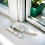 Aluminum Alloy Rotating Window Handle Right Side with Security Lock for Child Safety 2