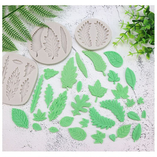 Leaf Chocolate Mold 3D Silicone Mold Leaf Candy Mold Soft Candy Mold Used for DIY Cake Decoration 2