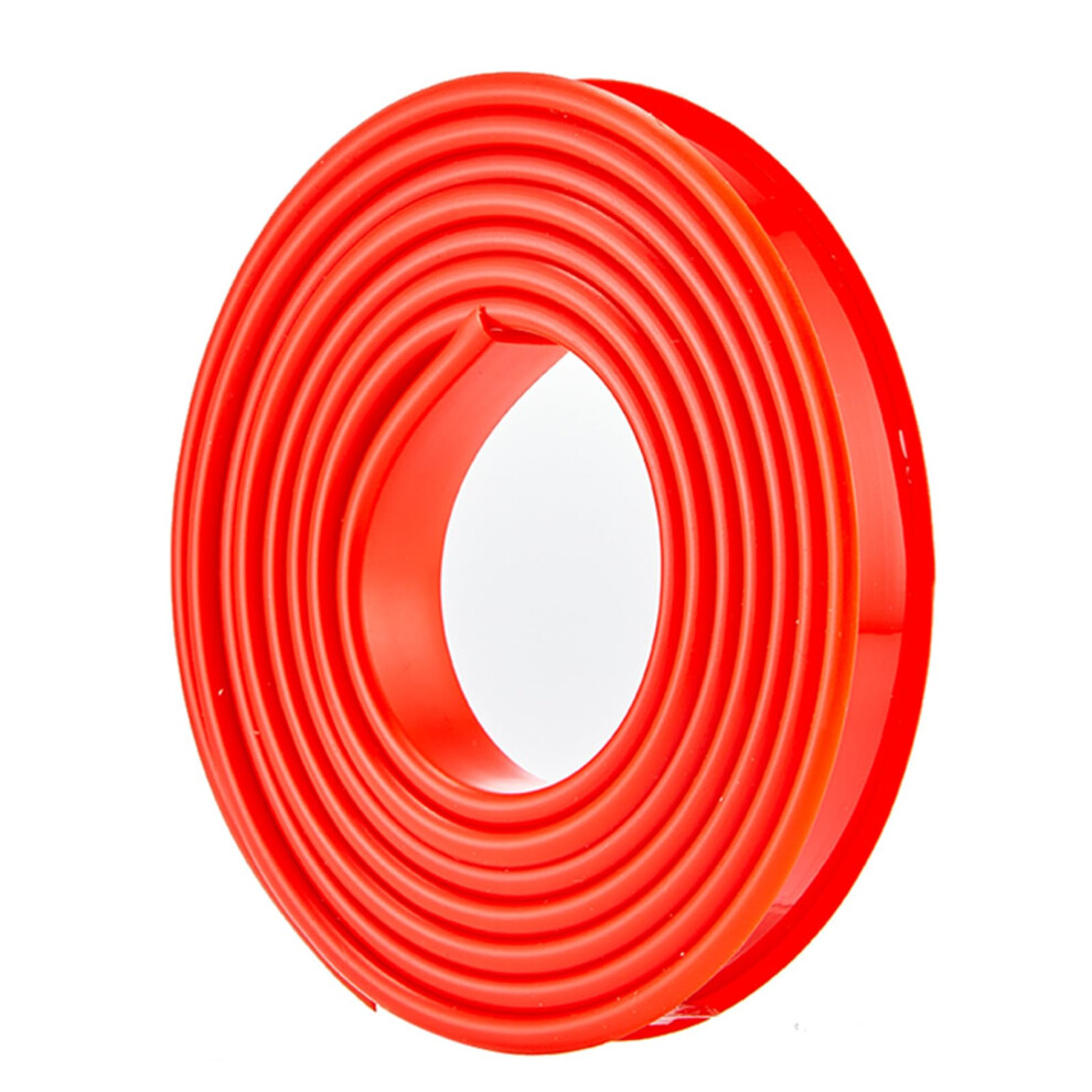 Edge Banding Strip Ushape Soft Tpe Self Adhesive Edge Protector 25Mm 5M For Furniture Red