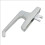 Zinc Alloy Window Handle with Ergonomic Grip, Wide Inline Push Pull Spindle, Easy Install 1