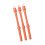 3Pcs Multipurpose Eggs Beater for Home Baking Tasks-Orange 1