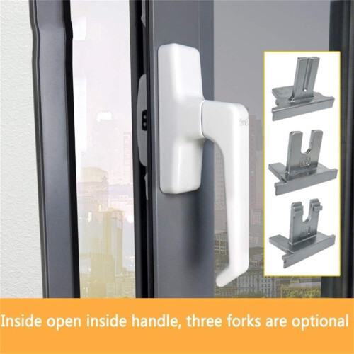 Zinc Alloy Window Handle with Ergonomic Grip, Wide Inline Push Pull Spindle, Easy Install 2