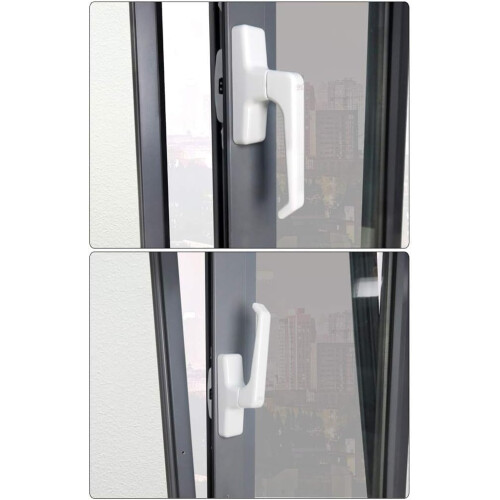 Zinc Alloy Window Handle with Ergonomic Grip, Wide Inline Push Pull Spindle, Easy Install 1