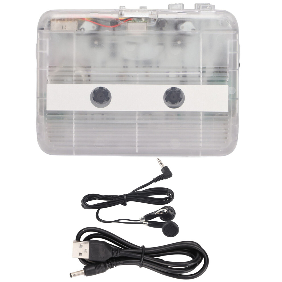 Cassette Player With Mp3 Conversion Bluetooth Compatible Auto Reverse Playback Clear Stereo Audio Stable And Fast Charging In Compact Design, Durable 9420858896739